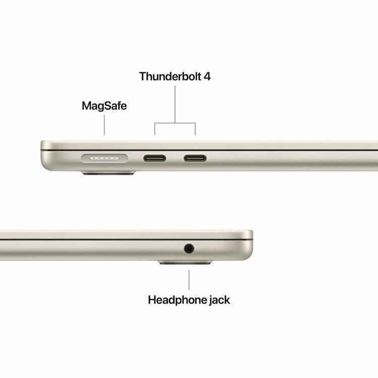Apple MacBook Air Laptop 13,6 polegadas M4 Chip 10 núcleos CPU 10 núcleos GPU 16 GB RAM 512 GB SSD - Estelar